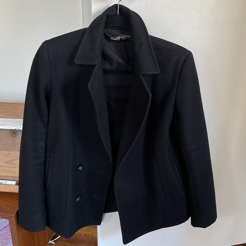 Elizabeth & James Waist Wool Coat